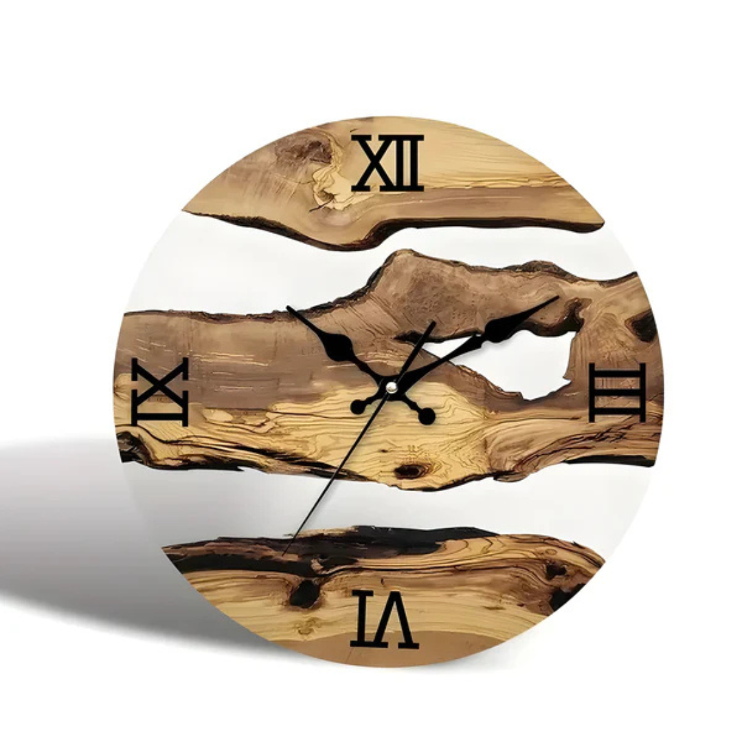 Avtoit | Grane | Modern Black Wall Clock 30 cm made of Acrylic