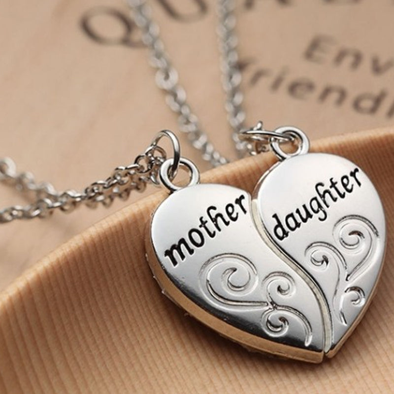 Avtoit | Mother and Daughter Heart Necklace