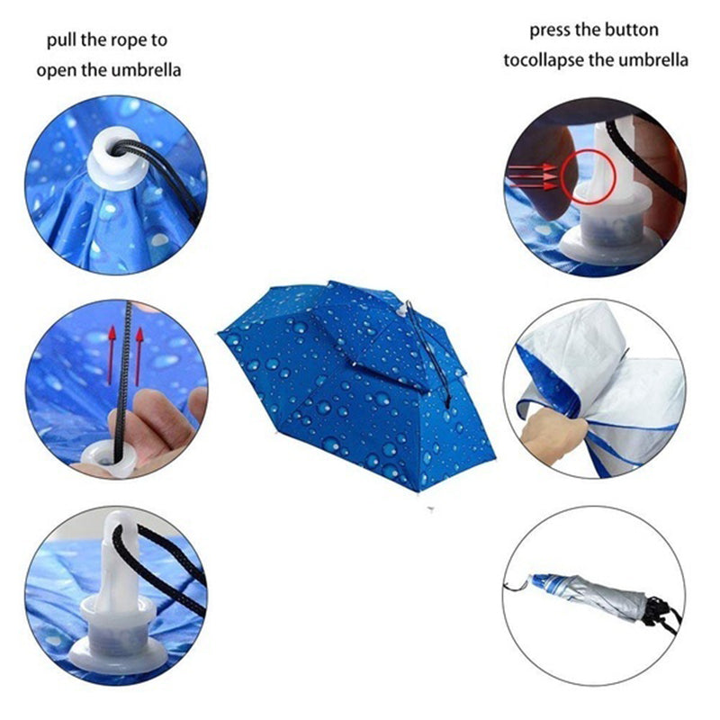 Avtoit | Outdoor Double-Layer Rain Umbrella Hat