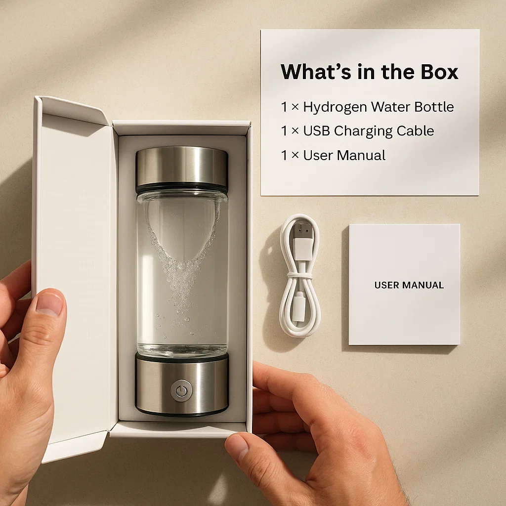 Avtoit | Hydrogen Water Bottle | USB Rechargeable, Anti-Inflammatory & Perfect for Daily Hydration and Wellness