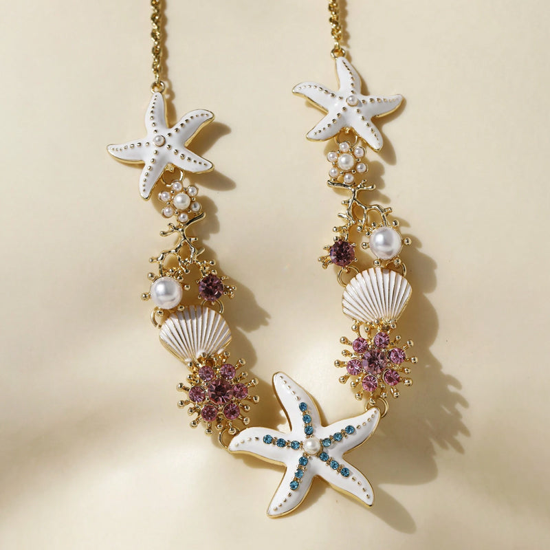 Avtoit | Shell Starfish Pearl Necklace