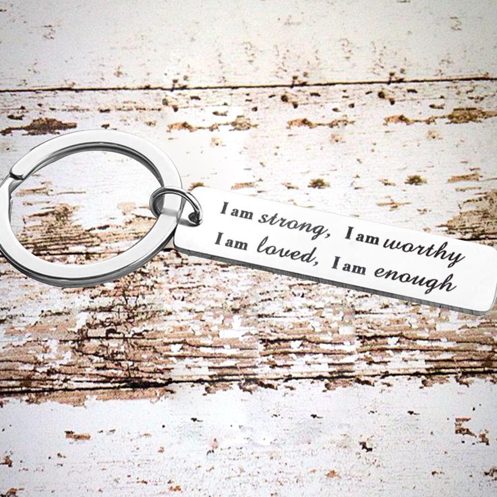 Avtoit | Stainless Steel "I am strong" Keychain