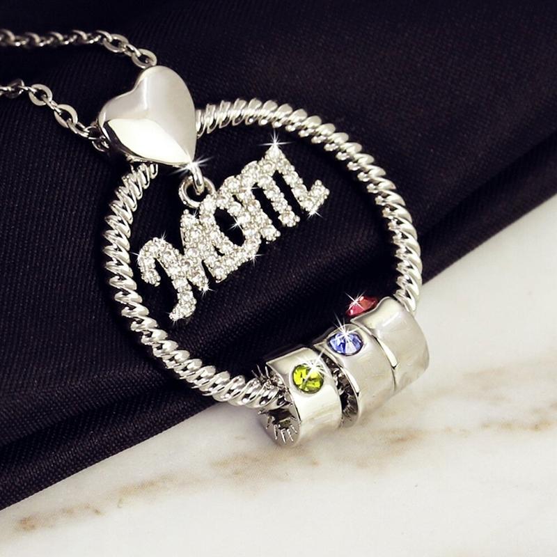Avtoit | Birthstone necklace for the mother