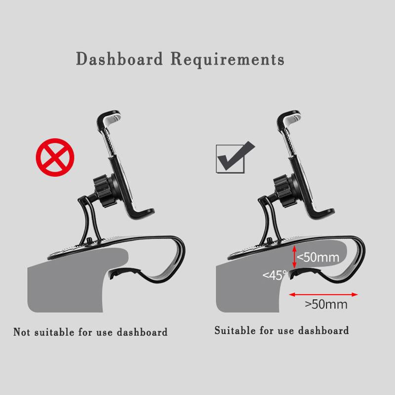 Avtoit | Car Dashboard Phone Holder with Parking Number