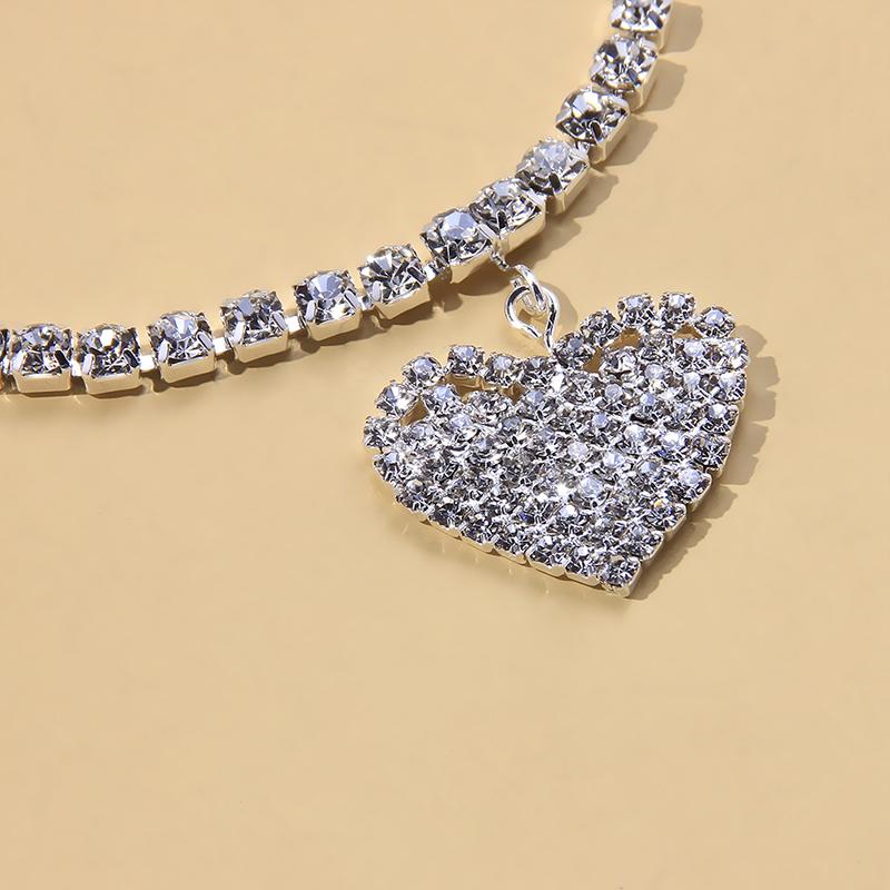 Avtoit | Fashion Heart Rhinestone Anklet
