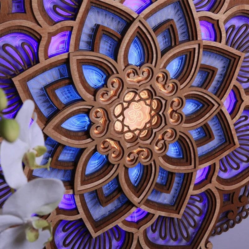 Avtoit | Handcrafted Mandala Wall Light made of Wood