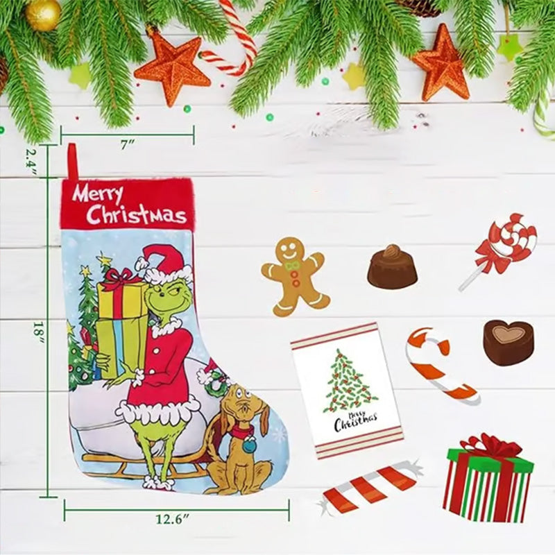 Avtoit | Green Christmas Stockings Christmas Decorations