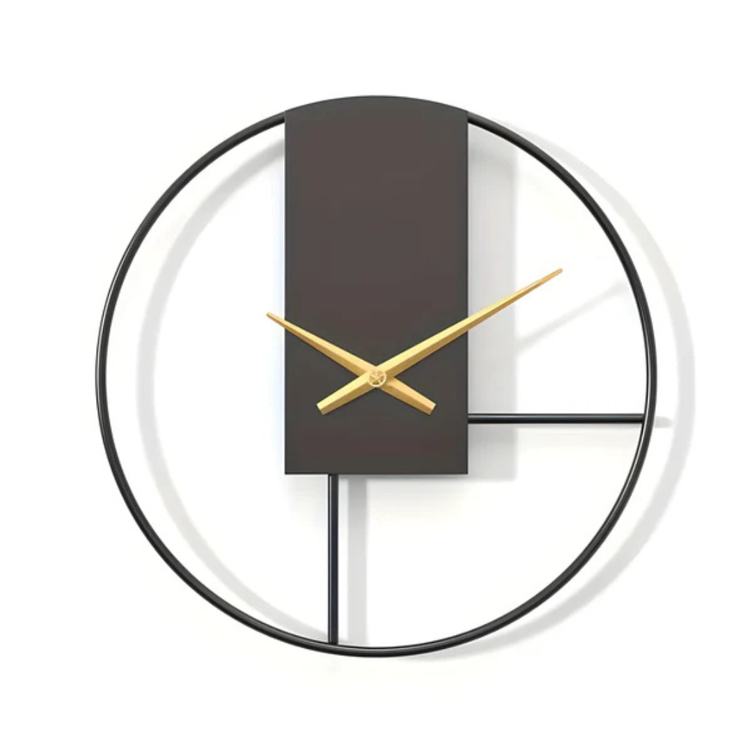 Avtoit | Aurum | Large Wall Clock Modern Black 40 cm Minimalistic