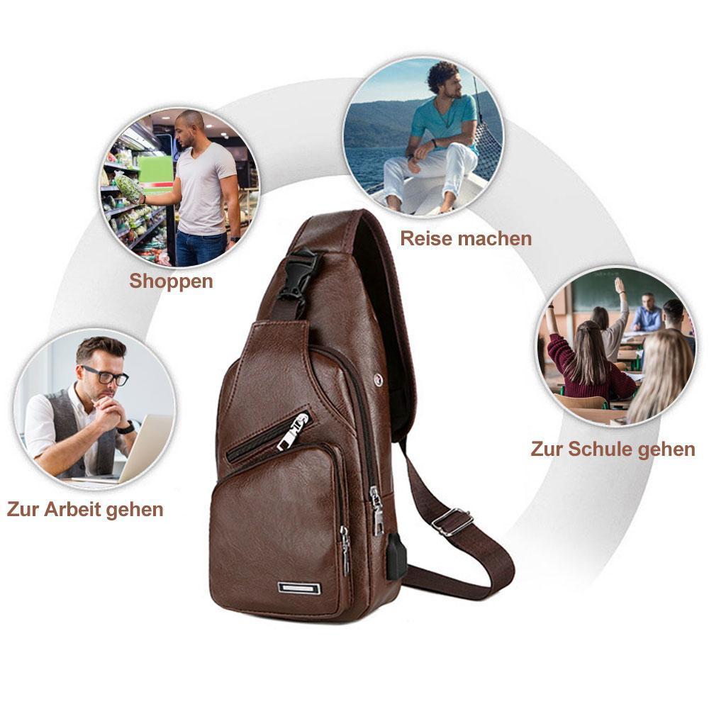Avtoit | Shoulder bag Crossbody bag for men with USB charging port
