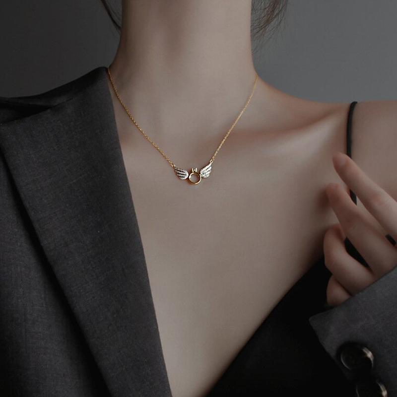Avtoit | Sterling Silver Angel Wing Necklace