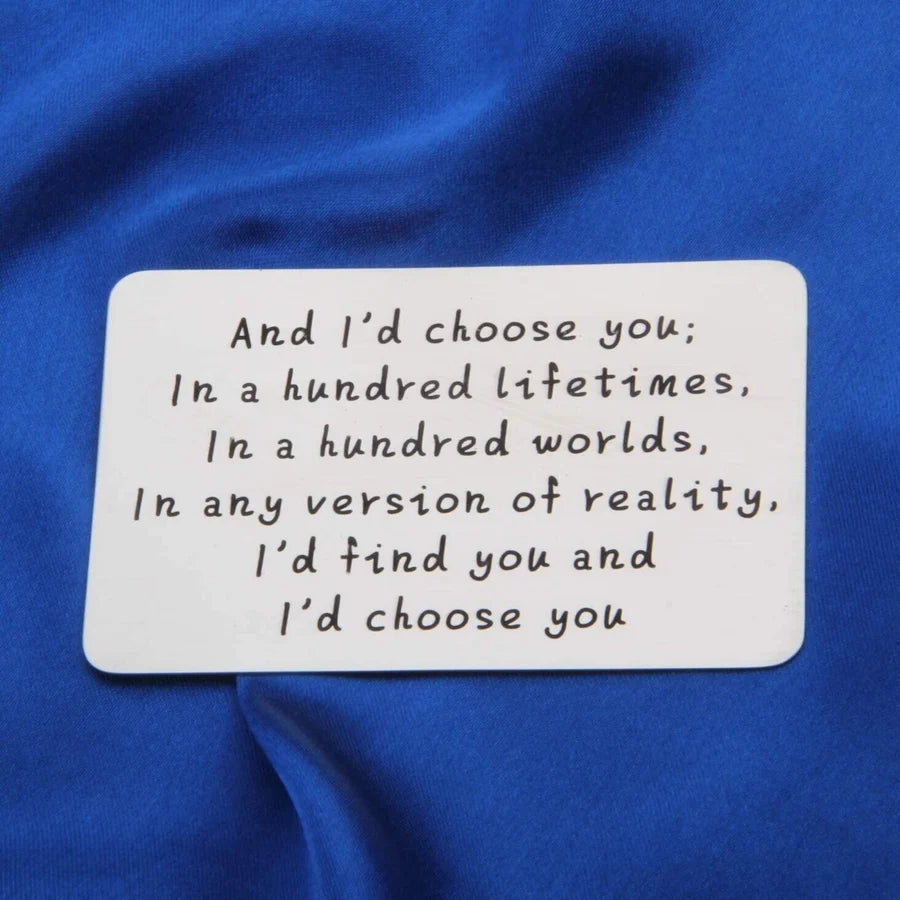 Avtoit | Anniversary gifts for couples, long-distance use wallet card for him