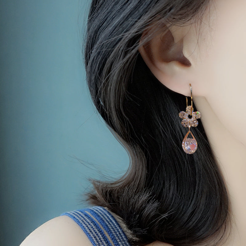 Avtoit | Fashion Flower Crystal Earrings