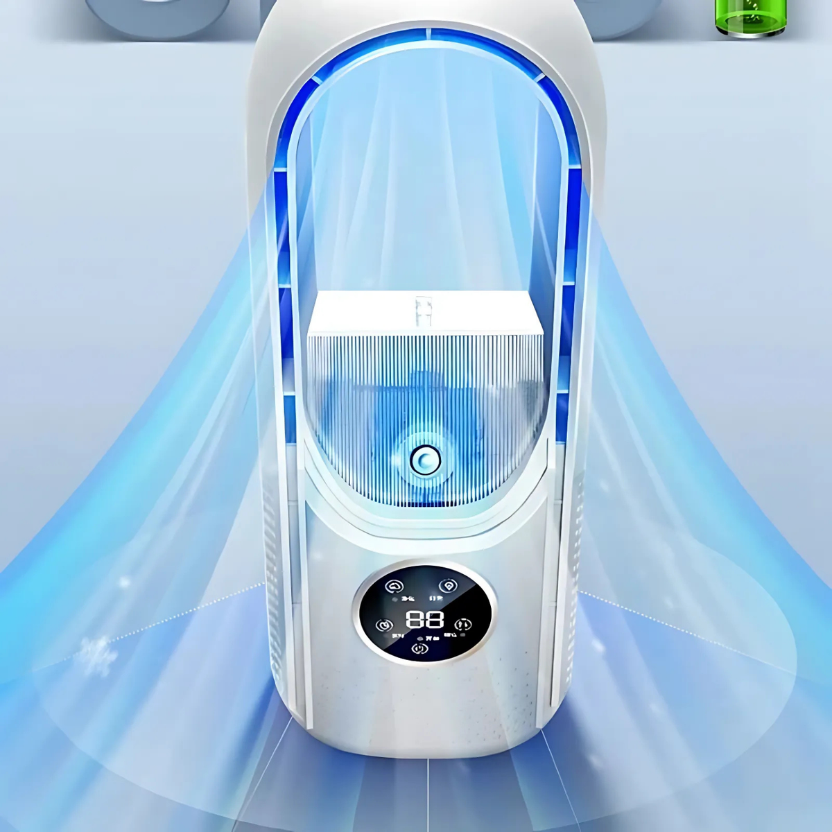 Avtoit | BrisaFlow Table Air Cooler | 3-in-1 Cooling & Humidification | Bladeless Design | USB & Timer