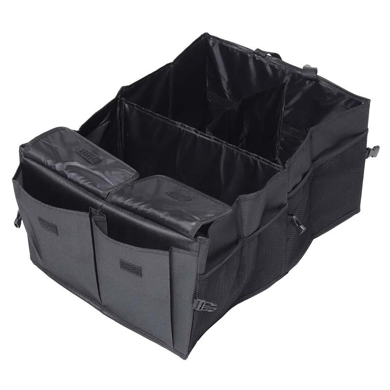 Foldable Car Trunk Organizer with 4 Compartments