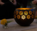 Avtoit | Flower Pattern Candle Lamp – Decorative LED Table Lamp for Stylish Lighting