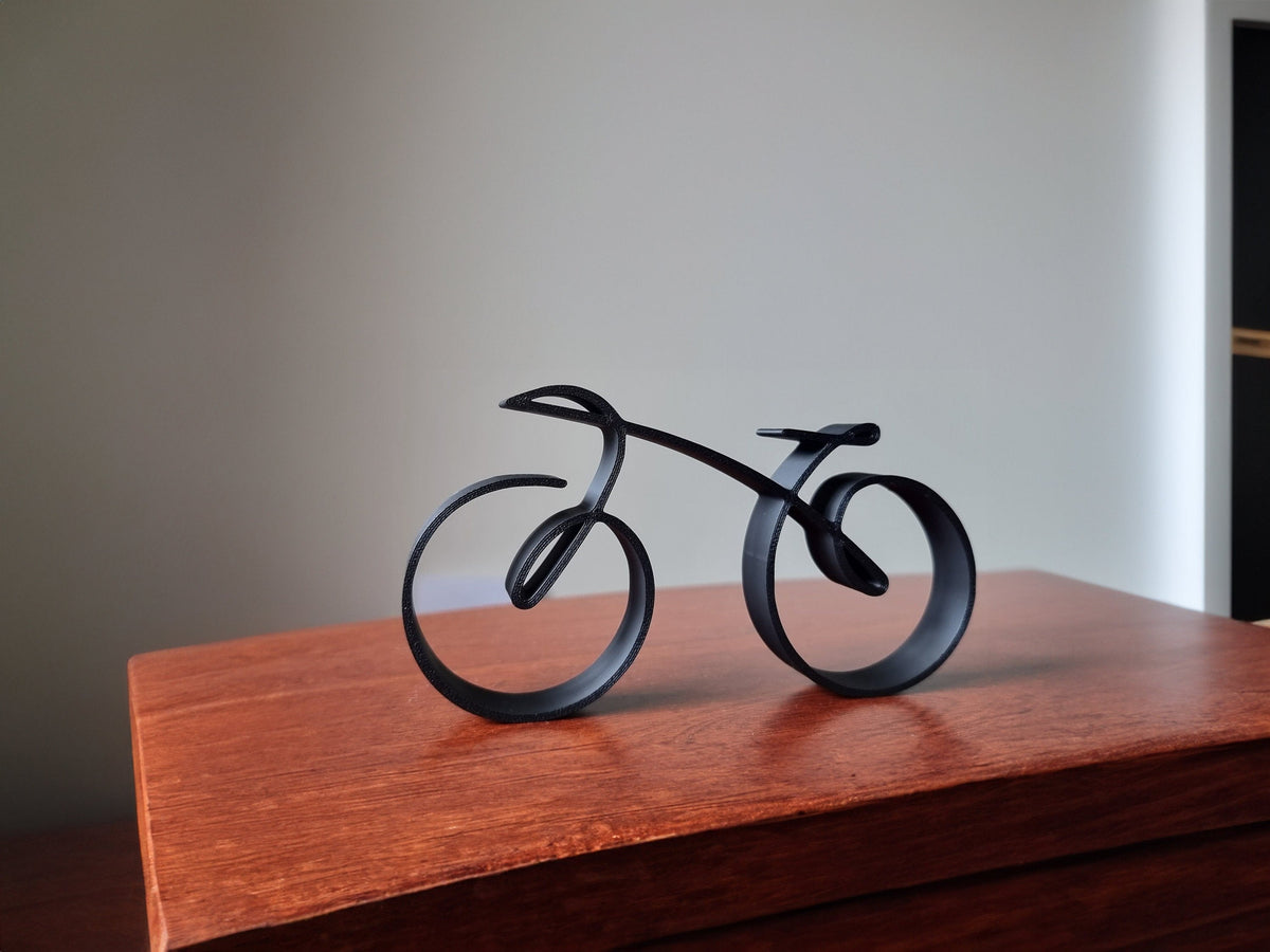 Avtoit | Elegant minimalist bicycle sculpture wireframe style