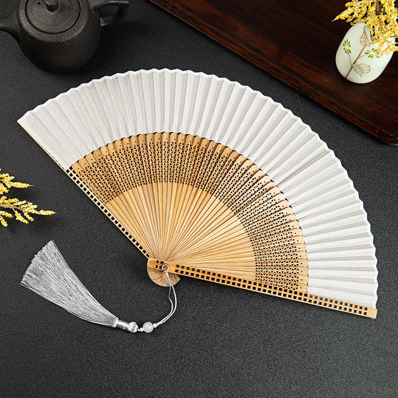 Avtoit | Hand fan made of bamboo silk