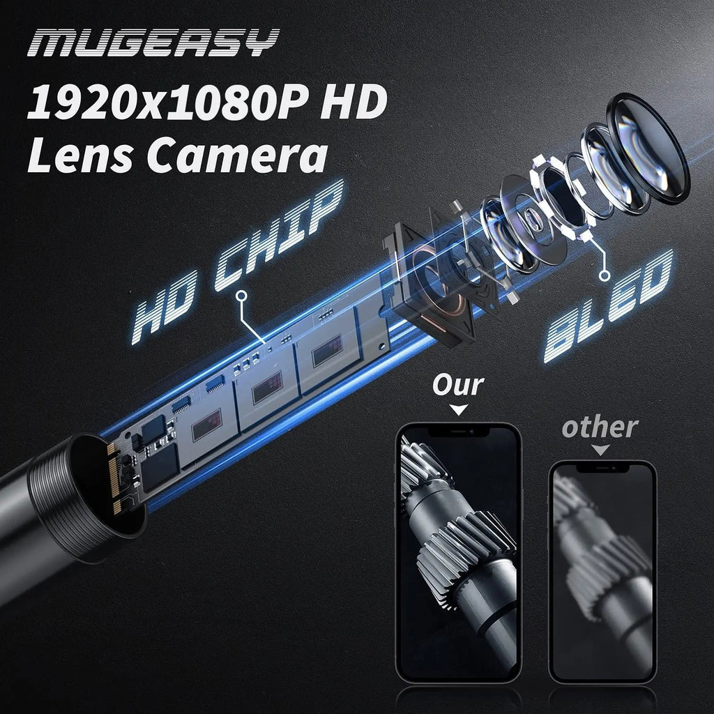 Avtoit | HD Inspection Endoscope Camera – Waterproof with Adjustable LED Light