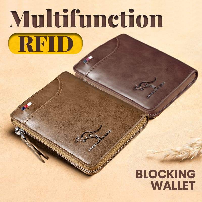 Avtoit | Men's Essentials-Multi-functional RFID Blocking Waterproof Durable PU Leather Wallet