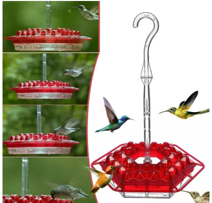 Avtoit | Ant Proof Hummingbird Feeder | 30 Feeding Ports, UV Resistant & Ideal for Outdoor Bird Watching