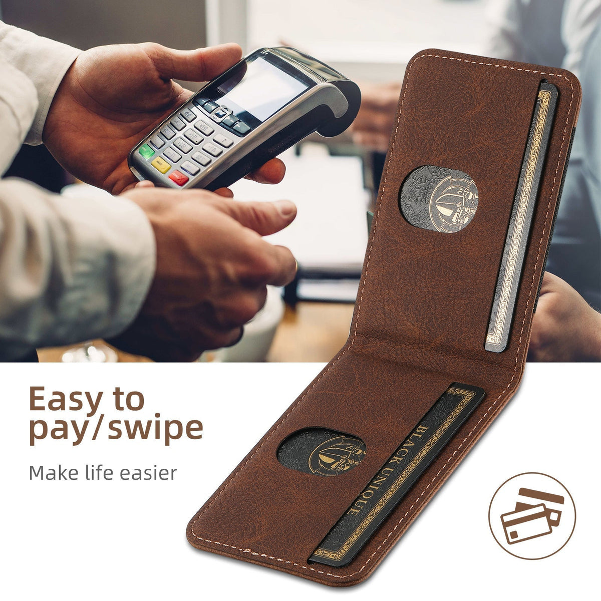 Avtoit | Leather phone case with card holder and MagSafe compatibility