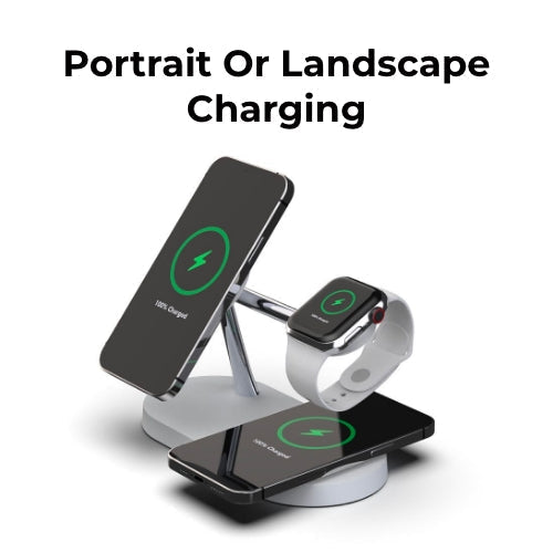 Avtoit | 4-in-1 Wireless Charging Station - Magnetic Qi Charger for Phone, Watch & Earbuds