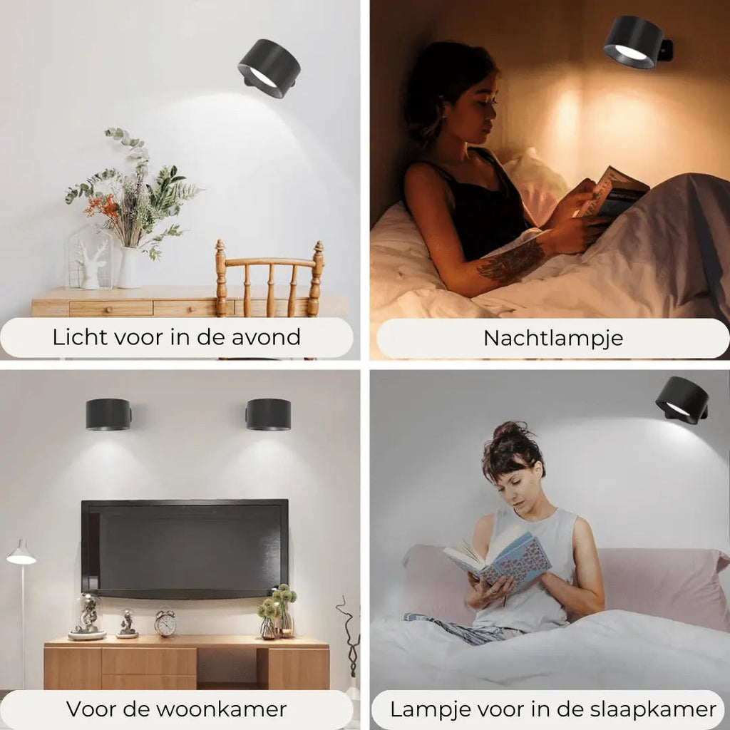Avtoit | Wall lamp Rechargeable Wireless 360°
