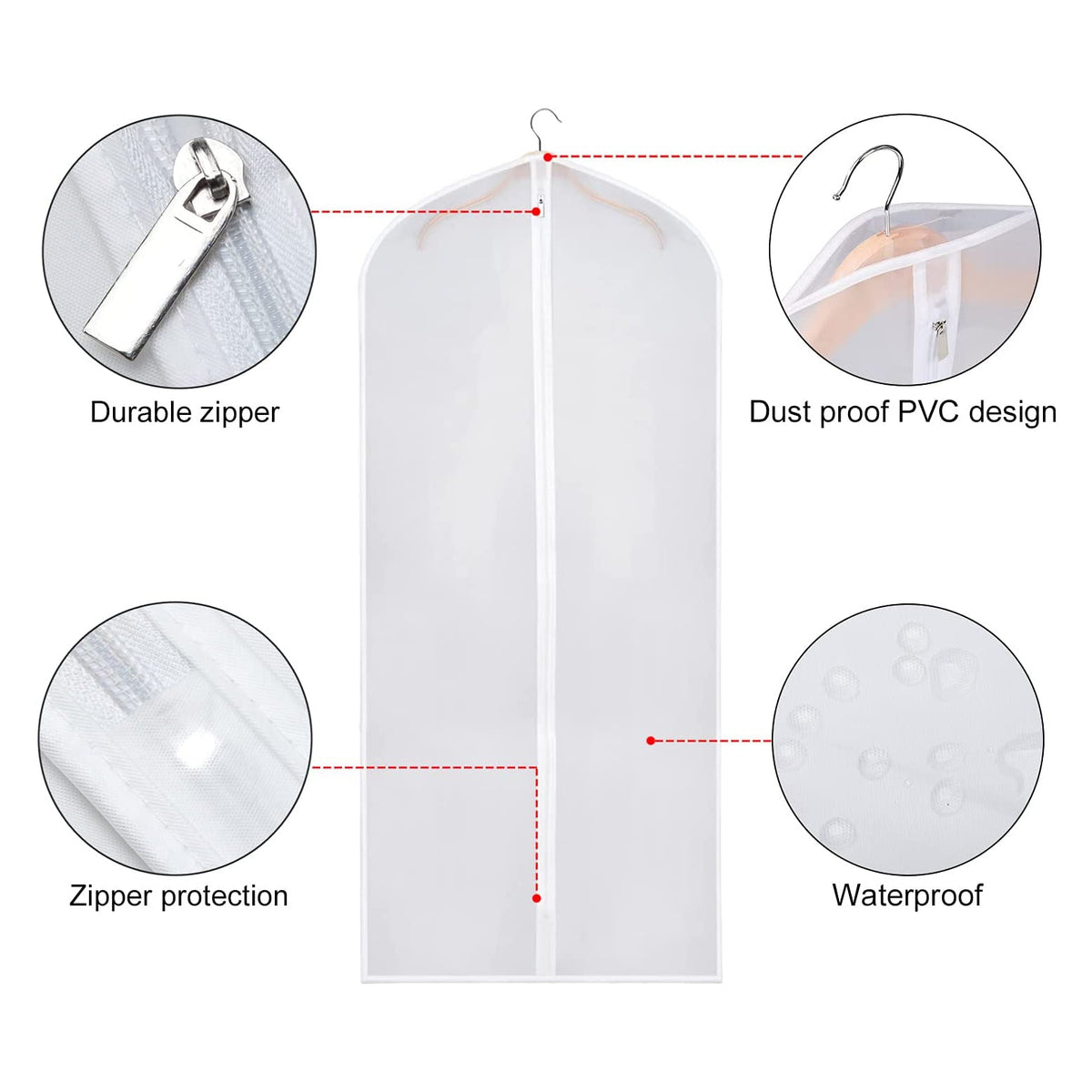 Avtoit | 6-piece: Zilink Clear Garment Bag