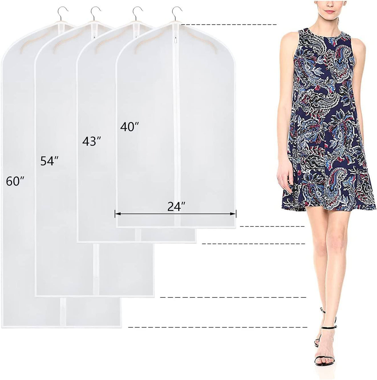 Avtoit | 6-piece: Zilink Clear Garment Bag