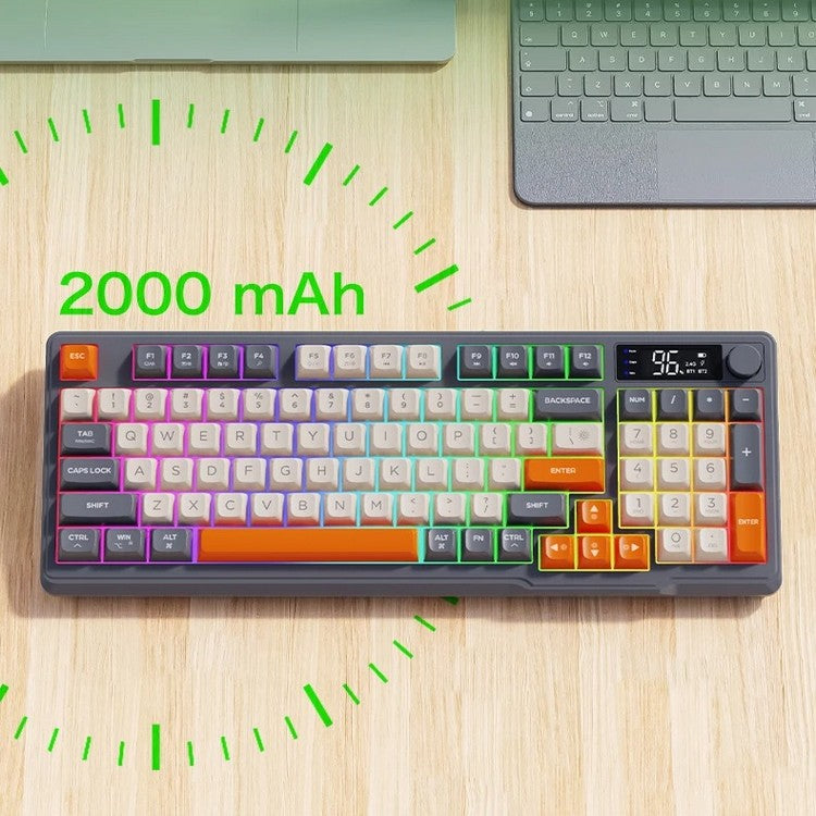 Avtoit | Silent Mechanical Keyboard - Cool Gaming Wireless Design with Display