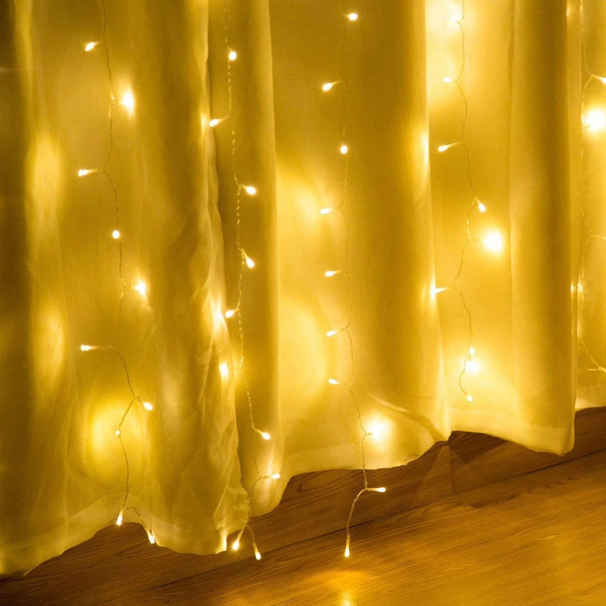 Avtoit | 600 LED 9.8 x 19.6 FT. LED curtain lights with 8 light modes and memory function