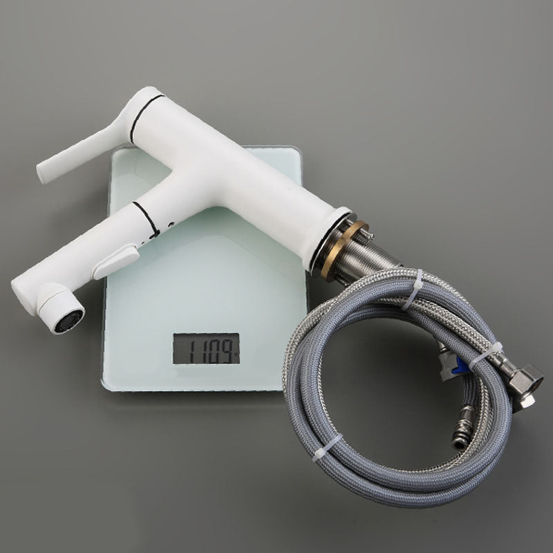 Avtoit | Contemporary Single Handle Faucet Retractable Sink Faucet with Lever Handle