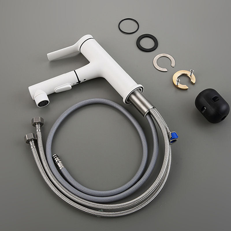 Avtoit | Contemporary Single Handle Faucet Retractable Sink Faucet with Lever Handle
