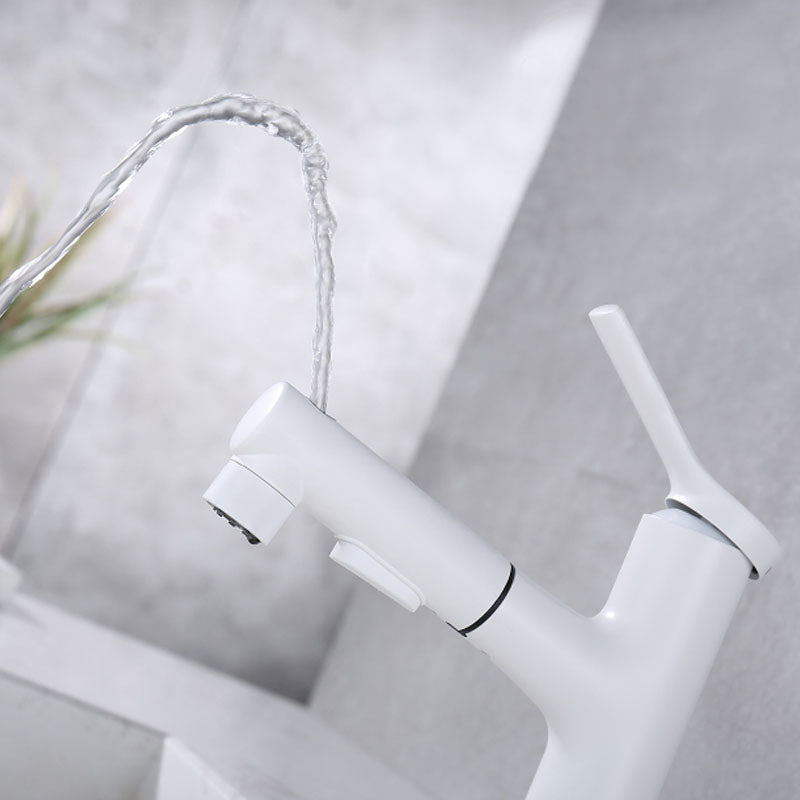 Avtoit | Contemporary Single Handle Faucet Retractable Sink Faucet with Lever Handle