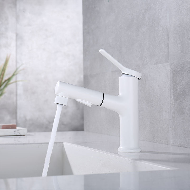 Avtoit | Contemporary Single Handle Faucet Retractable Sink Faucet with Lever Handle