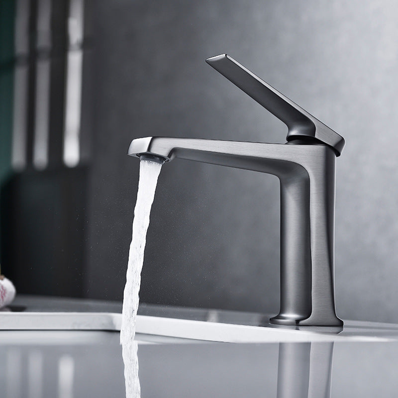 Avtoit | Modern basin tap lever handle copper low arc basin tap
