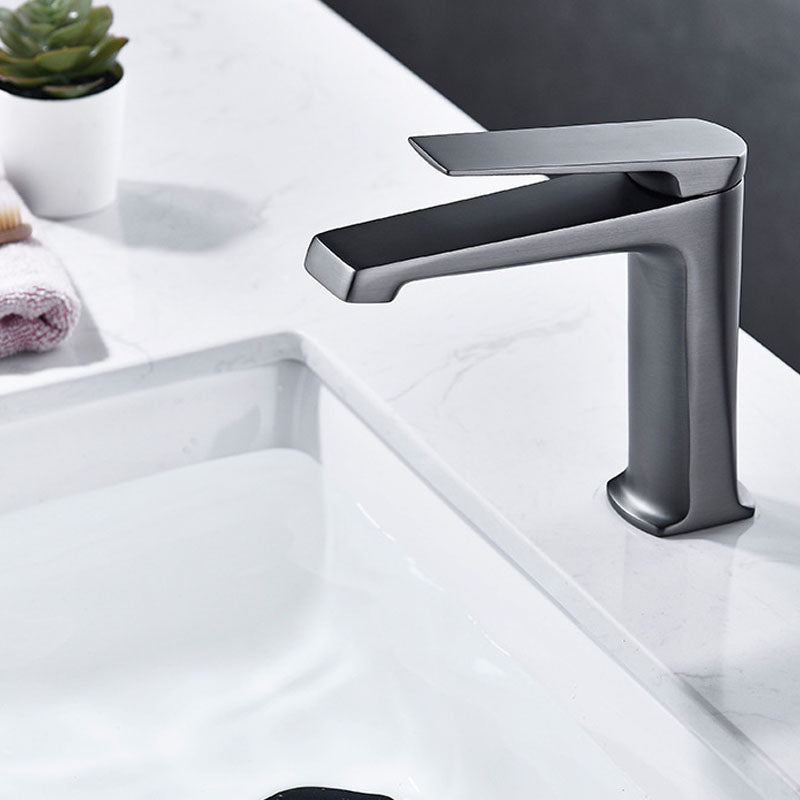 Avtoit | Modern basin tap lever handle copper low arc basin tap