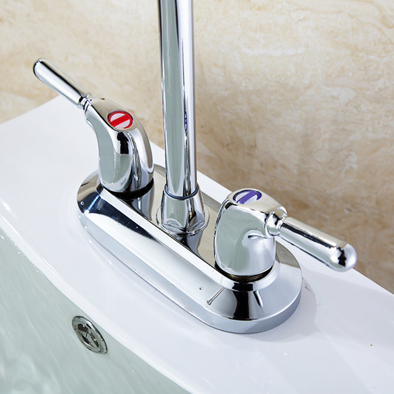 Avtoit | 2-Handle Brushed Nickel Widespread Faucet 2-Hole Centered Bathroom Sink Faucet with Brass