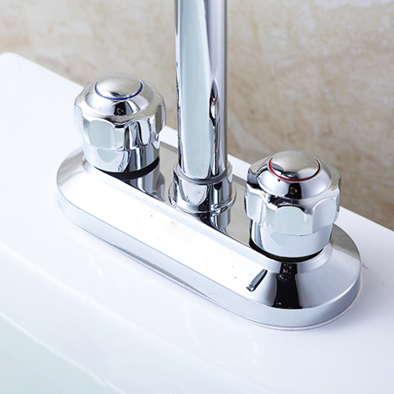 Avtoit | 2-Handle Brushed Nickel Widespread Faucet 2-Hole Centered Bathroom Sink Faucet with Brass