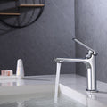 Avtoit | Modern faucet brass lever handles low arc sink bathroom faucet