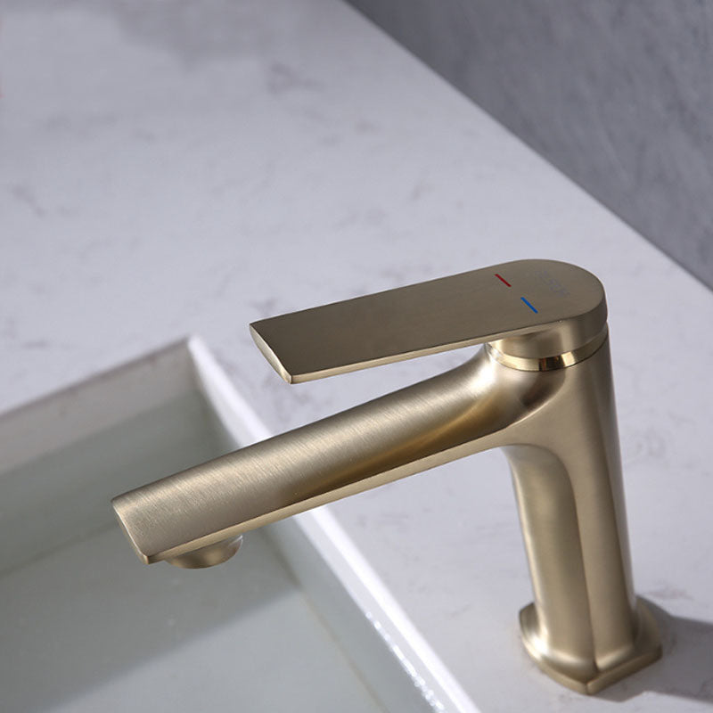 Avtoit | Modern faucet brass lever handles low arc sink bathroom faucet