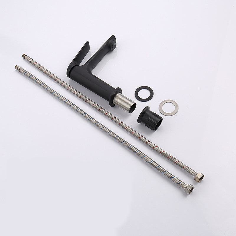 Avtoit | Modern faucet brass lever handles low arc sink bathroom faucet