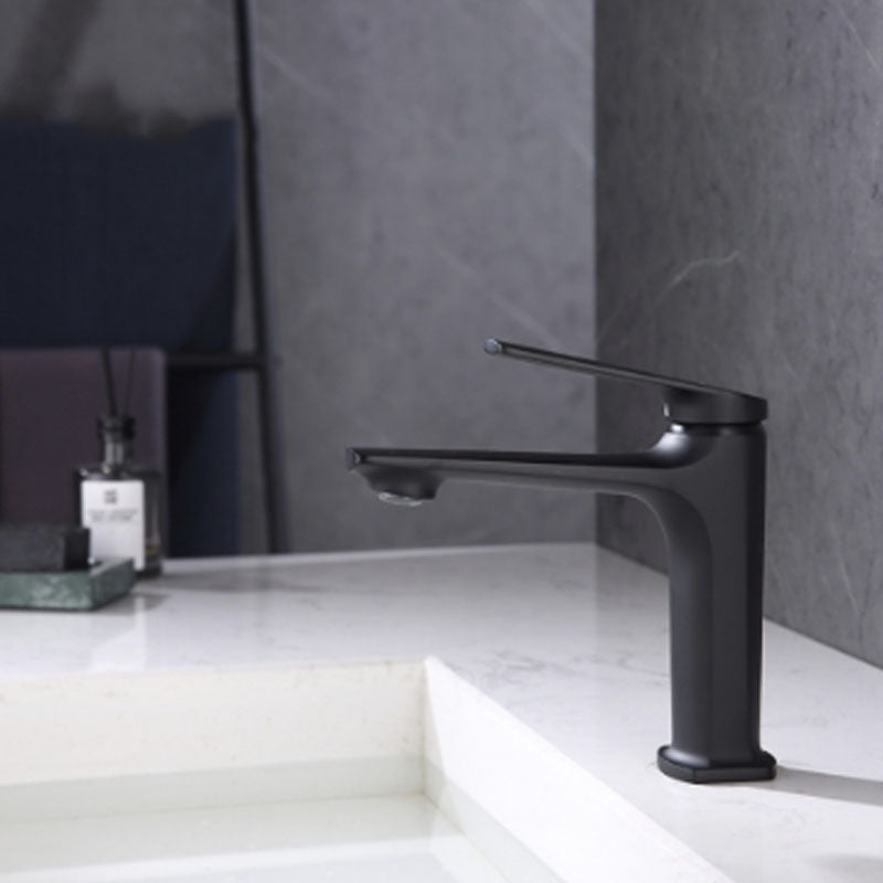 Avtoit | Modern faucet brass lever handles low arc sink bathroom faucet