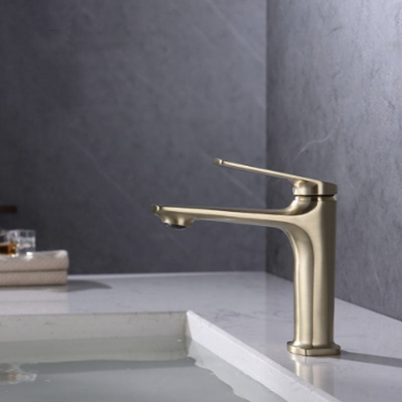 Avtoit | Modern faucet brass lever handles low arc sink bathroom faucet