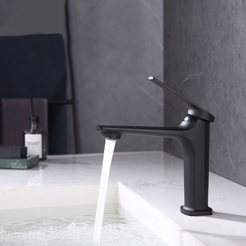 Avtoit | Modern faucet brass lever handles low arc sink bathroom faucet