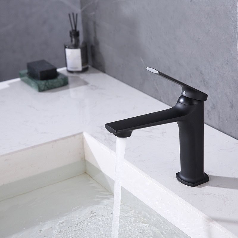 Avtoit | Modern faucet brass lever handles low arc sink bathroom faucet