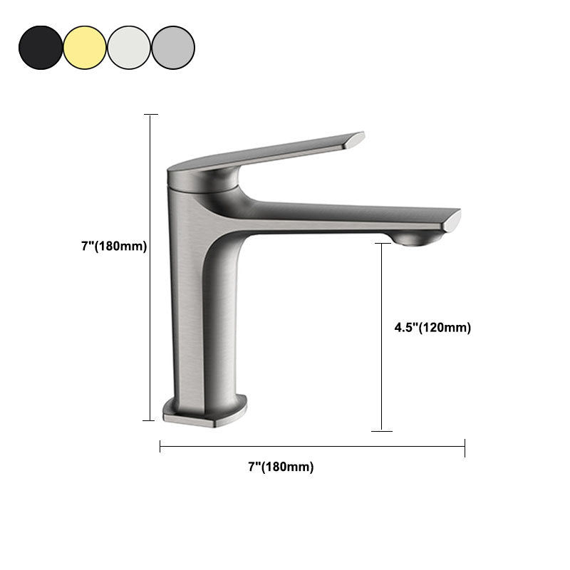 Avtoit | Modern faucet brass lever handles low arc sink bathroom faucet