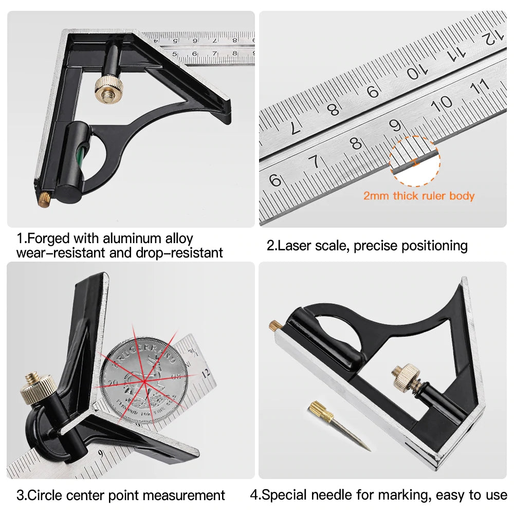 Avtoit | Multifunctional Combination of Movable Angle Ruler Set