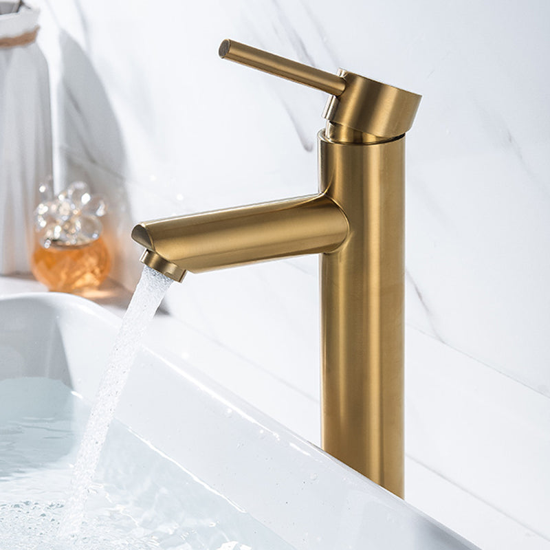 Avtoit | 1-Handle Gold Nickel Wide-Running Faucet Single Hole Lever Sink Faucet with Drain