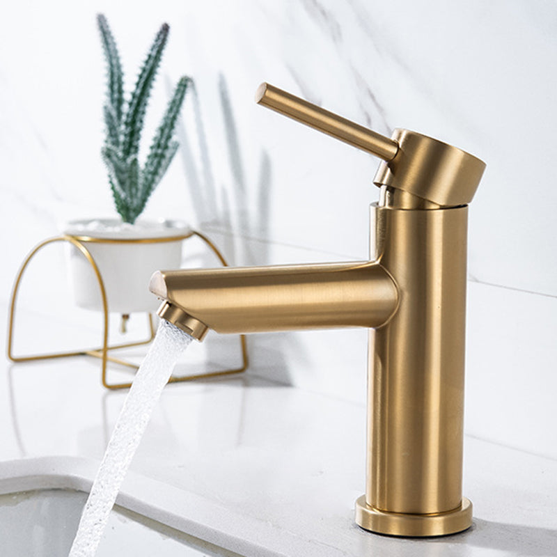 Avtoit | 1-Handle Gold Nickel Wide-Running Faucet Single Hole Lever Sink Faucet with Drain